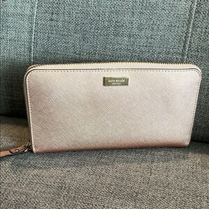 Kate Spade Metallic Pink Wallet